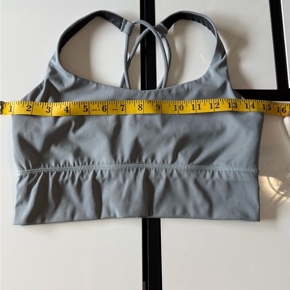 Two-Piece Gray Activewear Set | High-Waisted Leggings & Sports Bra like new - Picture 11 of 14